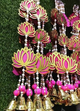 Lotus Hangings for Decoration Floral Wall Hangings for Temple,Diwali Decor Hanging,Diwali Gift Decor,Wedding and All Festival Decor